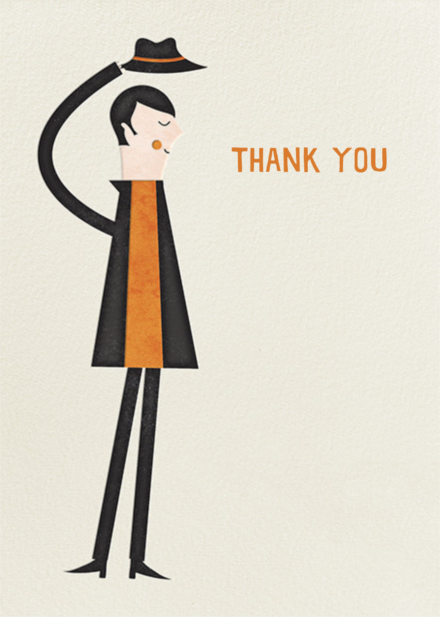 Hat Tip To Say Thanks Send online instantly Track opens