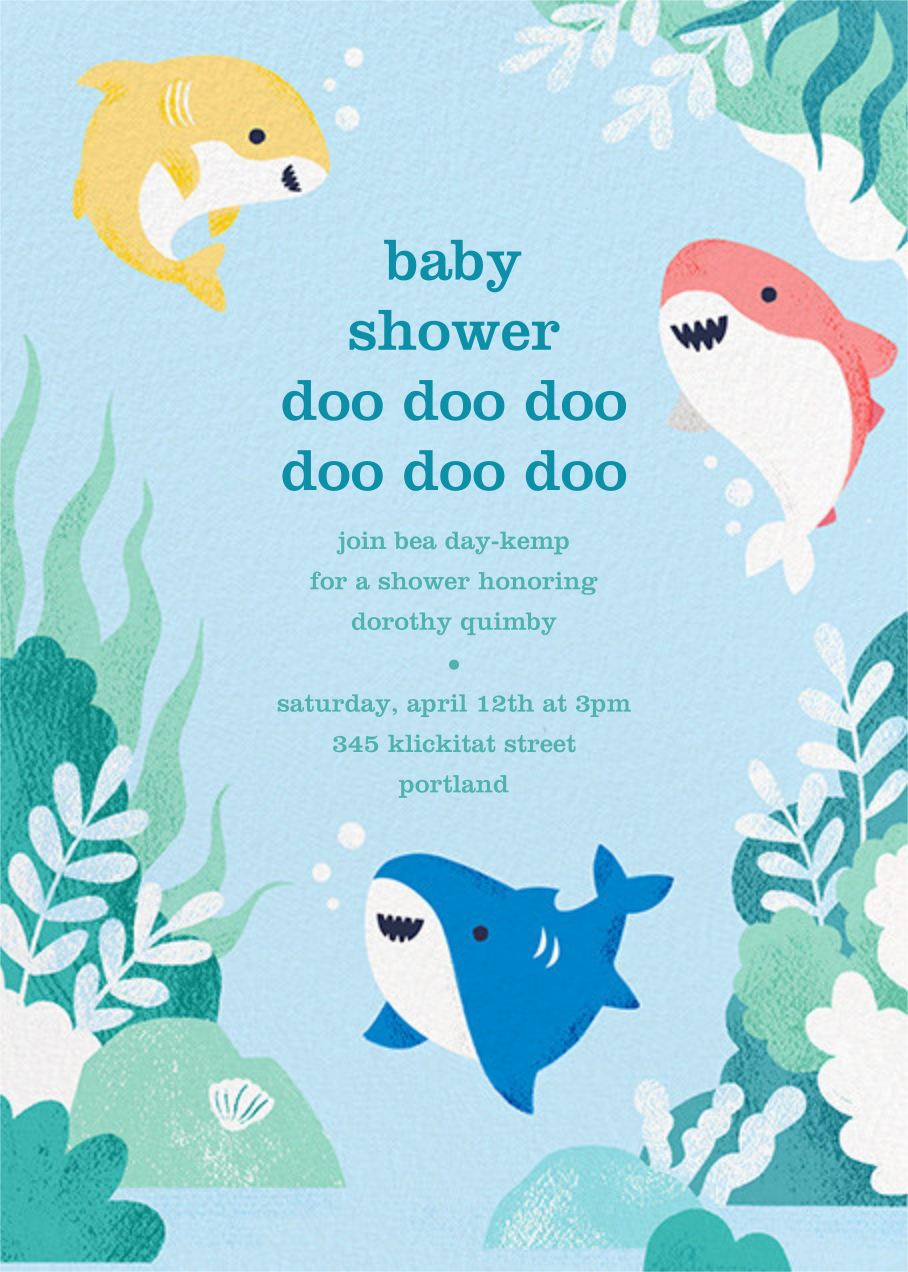 Shark hot sale baby shower