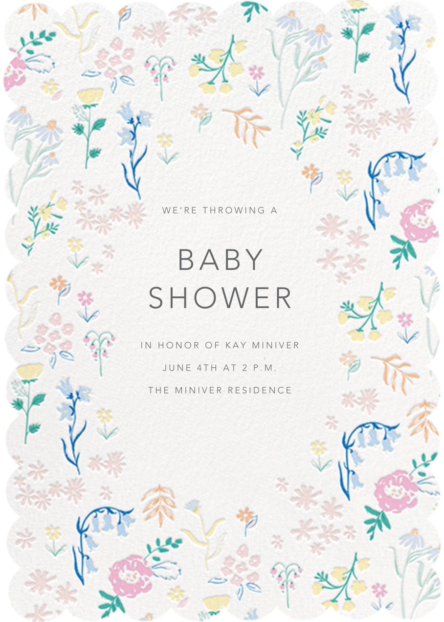 25 Greenery Gold Baby Shower Invitations, Sprinkle Invite for Boy or Girl, Coed Garden Gender Neutral Reveal Theme, Cute Boho Botanical Fill or