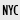 Manhattan Skyline View (Stationery) - White/Black